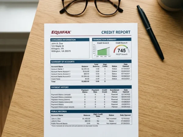 Reviewing a credit report to find errors